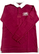 Burgundy Rugby Shirt also available in Green